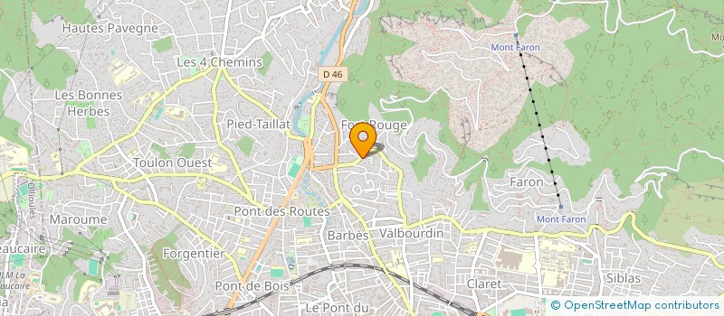 localisation de l'entreprise MADAME CAROLINE DELAN  TOULON