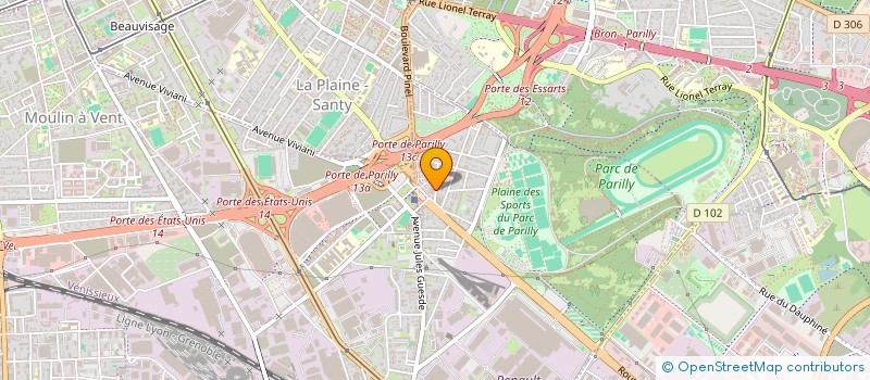 localisation de l'entreprise MADAME CAROLINE DELAUNE  VENISSIEUX