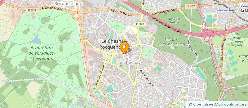 localisation de l'entreprise MADAME CAROLINE DELAVAL  LE CHESNAY-ROCQUENCOURT