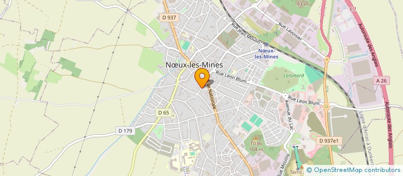 localisation de l'entreprise MADAME CAROLINE DELAVAL  NOEUX LES MINES