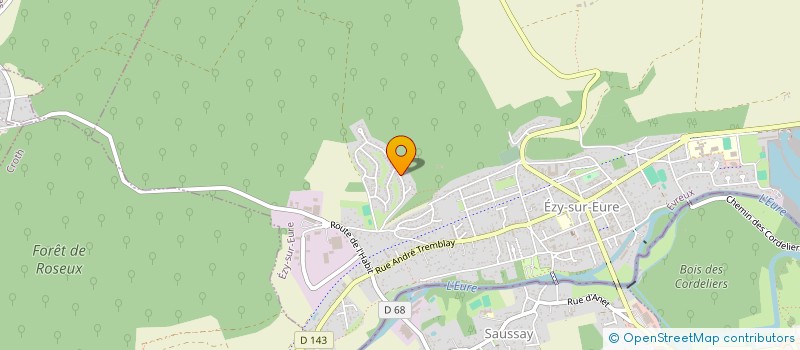 localisation de l'entreprise MADAME CAROLINE DELBART  EZY-SUR-EURE