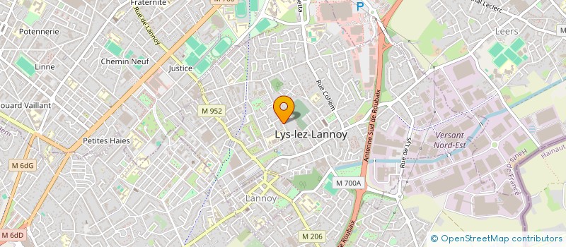 localisation de l'entreprise MADAME CAROLINE DELESALLE  LYS-LEZ-LANNOY