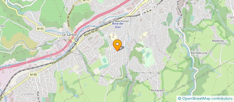 localisation de l'entreprise MADAME CAROLINE DELGADO  RIVE-DE-GIER