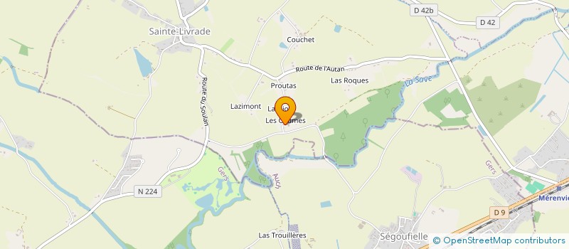 localisation de l'entreprise MADAME CAROLINE DELIEUX à SAINTE-LIVRADE