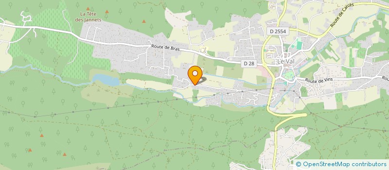 localisation de l'entreprise MADAME CAROLINE DELL ANTONIA  LE VAL