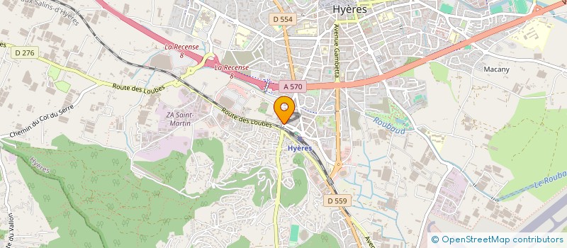 localisation de l'entreprise MADAME CAROLINE DELMAS  HYERES