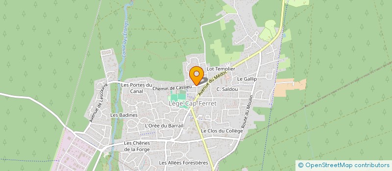 localisation de l'entreprise MADAME CAROLINE DELOUBES  LEGE-CAP-FERRET