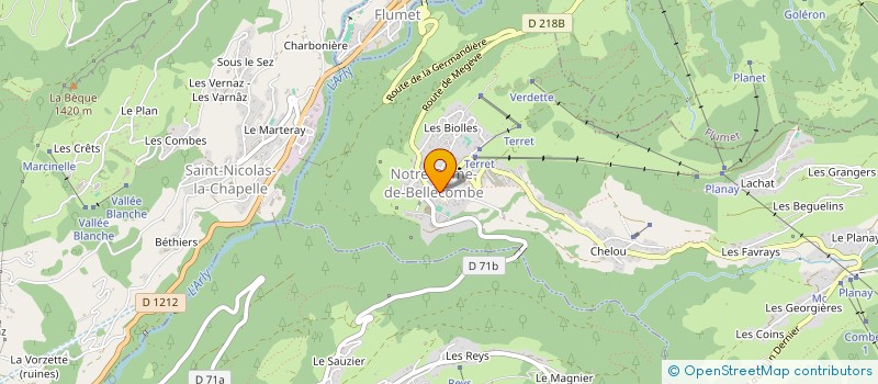 localisation de l'entreprise MADAME CAROLINE DELSART  NOTRE-DAME-DE-BELLECOMBE