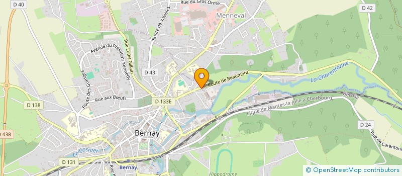 localisation de l'entreprise MADAME CAROLINE DELVALLEZ  BERNAY