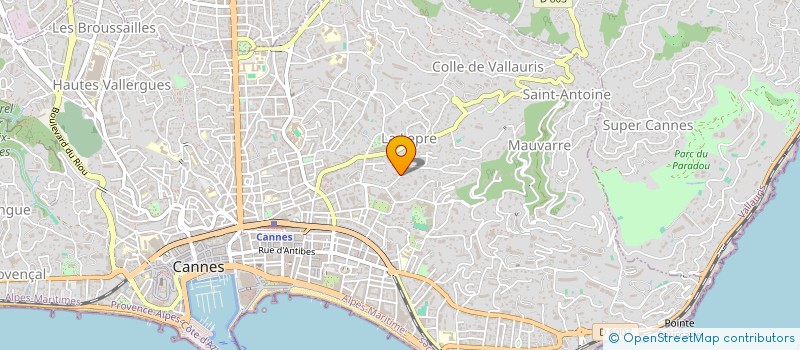 localisation de l'entreprise MADAME CAROLINE DEMERS à CANNES