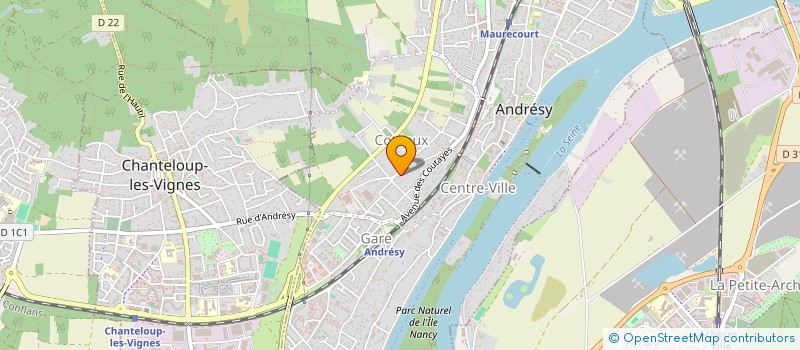 localisation de l'entreprise MADAME CAROLINE DENEUX  ANDRESY