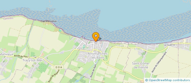 localisation de l'entreprise MADAME CAROLINE DENIS à ARROMANCHES-LES-BAINS