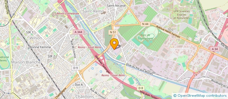 localisation de l'entreprise MADAME CAROLINE DENISE PAUL THEPENIER  REIMS