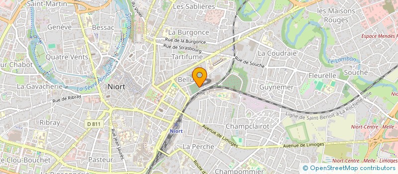 localisation de l'entreprise MADAME CAROLINE DERRIEN  NIORT