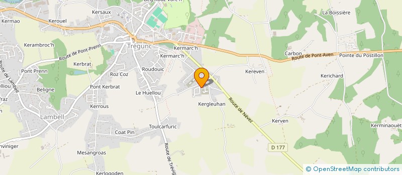 localisation de l'entreprise MADAME CAROLINE DESAINT  MELGVEN