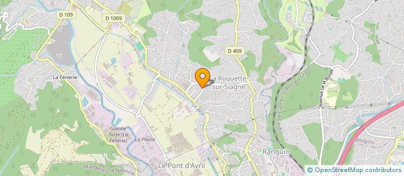 localisation de l'entreprise MADAME CAROLINE DESBORDES à LA ROQUETTE-SUR-SIAGNE