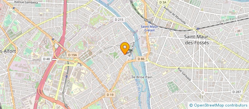 localisation de l'entreprise MADAME CAROLINE DESCHAMPS  CRETEIL