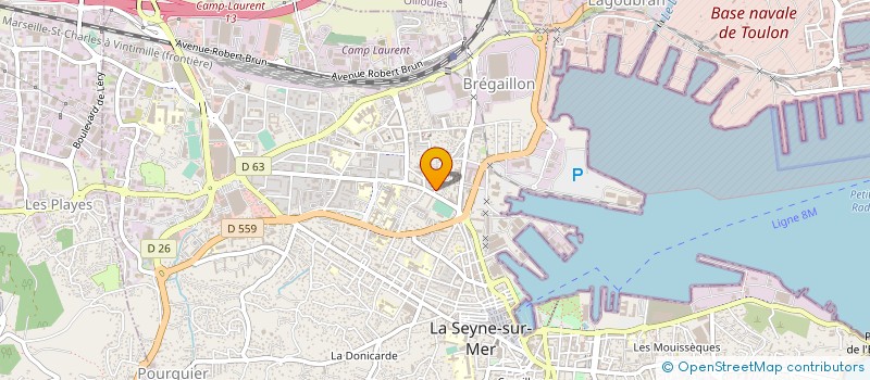 localisation de l'entreprise MADAME CAROLINE DESCHAUMES  TOULON