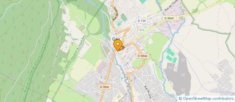 localisation de l'entreprise MADAME CAROLINE DEVAURE  GEX