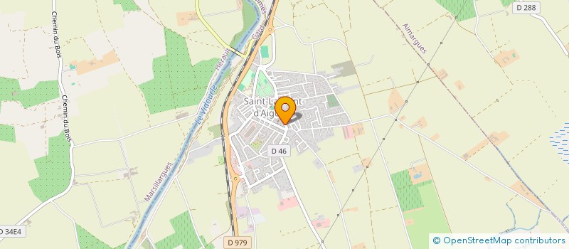 localisation de l'entreprise MADAME CAROLINE DEVAUX  SAINT-LAURENT-D'AIGOUZE