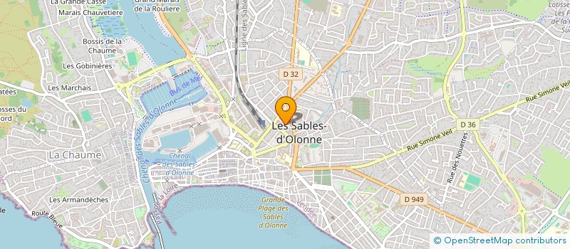 localisation de l'entreprise MADAME CAROLINE DEVOLUET à LES SABLES D'OLONNE