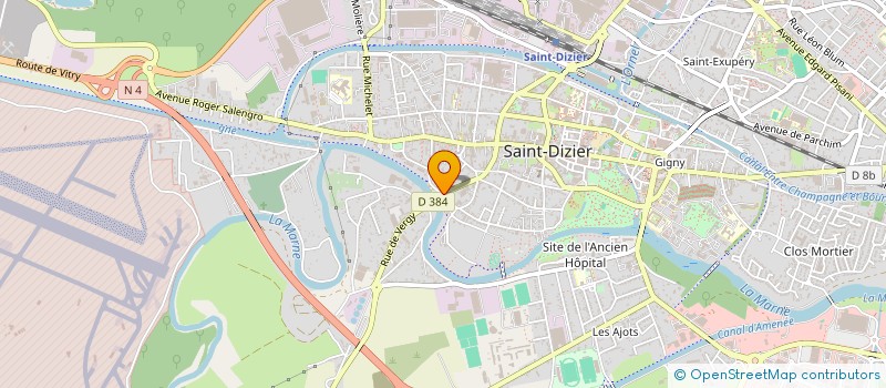 localisation de l'entreprise MADAME CAROLINE DEVOS à SAINT-DIZIER