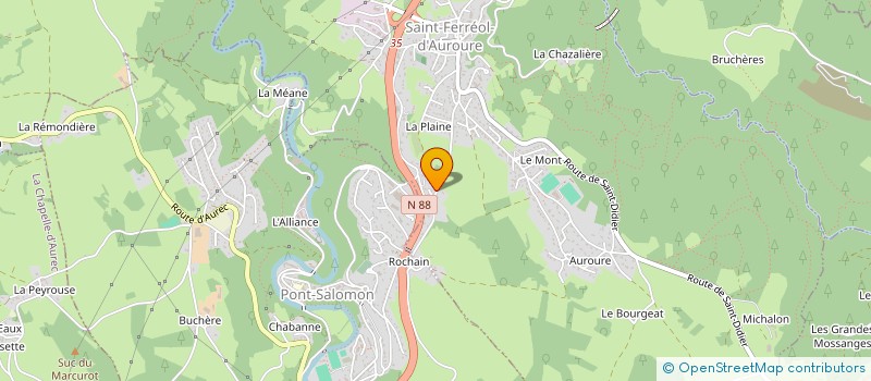 localisation de l'entreprise MADAME CAROLINE DHUGUES  SAINT-FERREOL-D'AUROURE