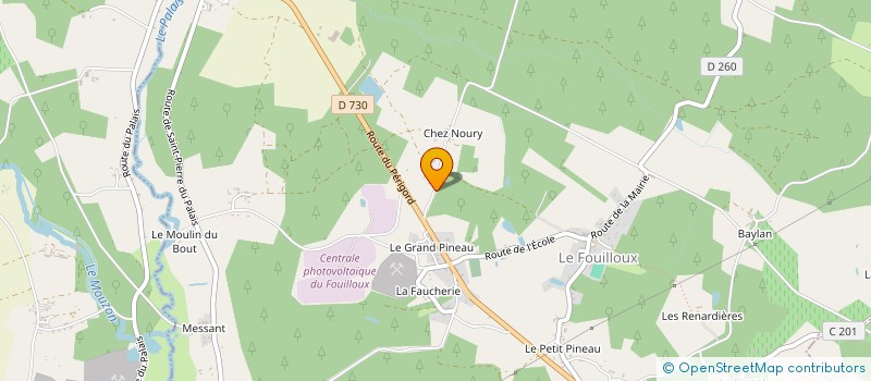 localisation de l'entreprise MADAME CAROLINE DIEU  LE FOUILLOUX