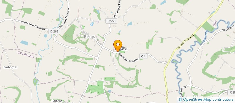 localisation de l'entreprise MADAME CAROLINE DIEU  MIRADOUX