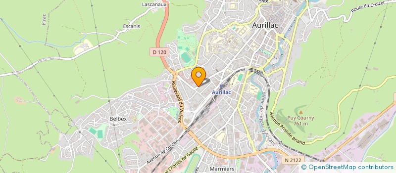 localisation de l'entreprise MADAME CAROLINE DORODZALA à AURILLAC