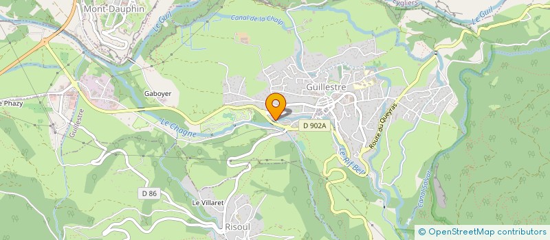 localisation de l'entreprise MADAME CAROLINE DOUCET  GUILLESTRE