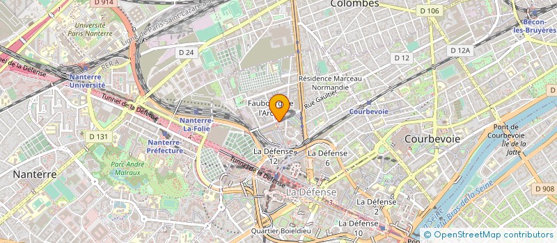 localisation de l'entreprise MADAME CAROLINE DRY à COURBEVOIE