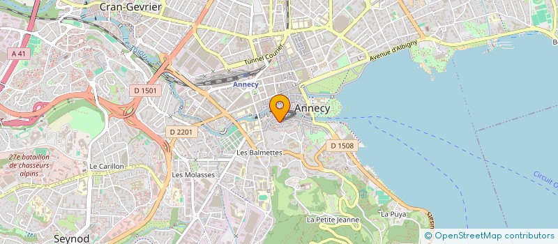 localisation de l'entreprise MADAME CAROLINE DU CREST DE VILLENEUVE à ANNECY