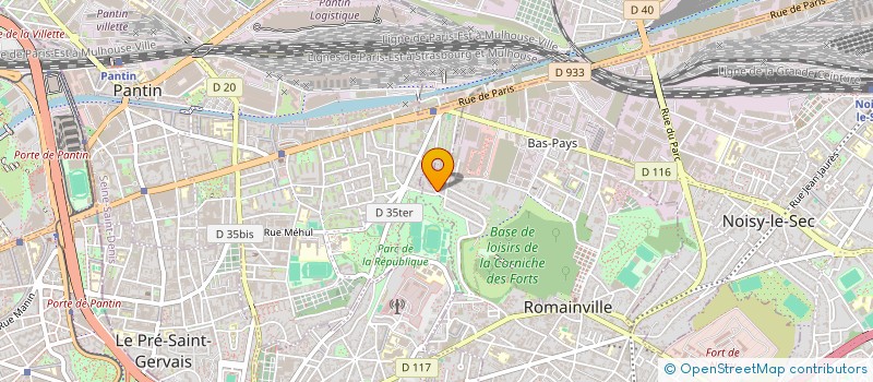 localisation de l'entreprise MADAME CAROLINE DUBOIS  ROMAINVILLE