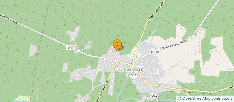 localisation de l'entreprise MADAME CAROLINE DUBOS  PONTENX LES FORGES