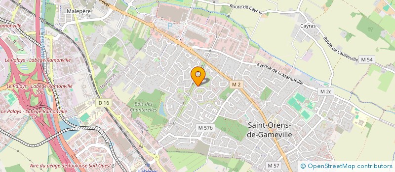 localisation de l'entreprise MADAME CAROLINE DUBROCA  SAINT-ORENS-DE-GAMEVILLE