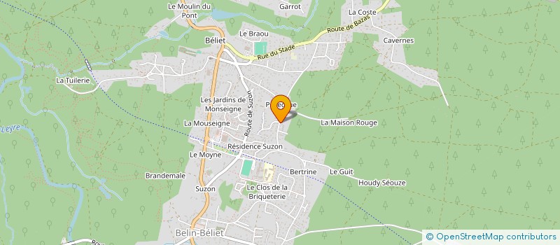 localisation de l'entreprise MADAME CAROLINE DUCAU-MARTIN  BELIN-BELIET