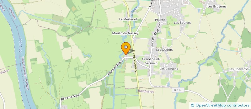 localisation de l'entreprise MADAME CAROLINE DUCHIER à SAINT-GERMAIN-DU-PLAIN