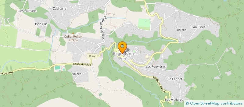 localisation de l'entreprise MADAME CAROLINE DUCLOS  BAGNOLS-EN-FORET