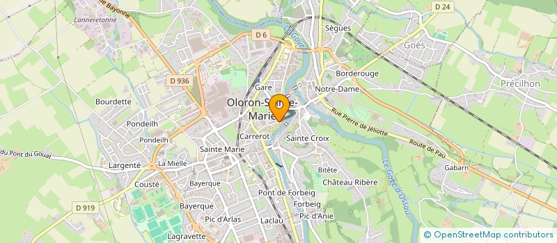 localisation de l'entreprise MADAME CAROLINE DUCROS  OLORON-SAINTE-MARIE