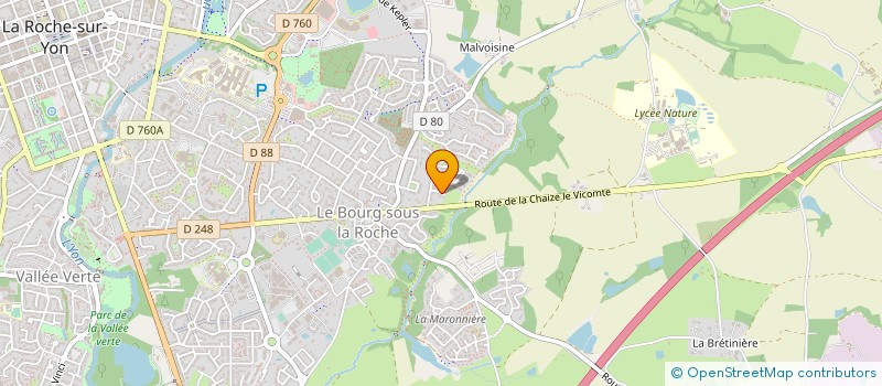 localisation de l'entreprise MADAME CAROLINE DUFLOS à LA ROCHE-SUR-YON