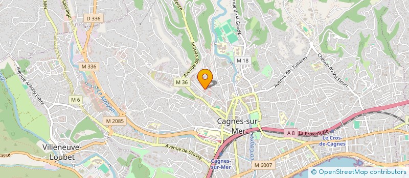 localisation de l'entreprise MADAME CAROLINE DUFOUR à CAGNES-SUR-MER