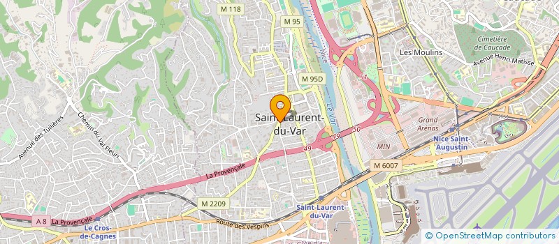 localisation de l'entreprise MADAME CAROLINE DUFOUR  SAINT-LAURENT-DU-VAR