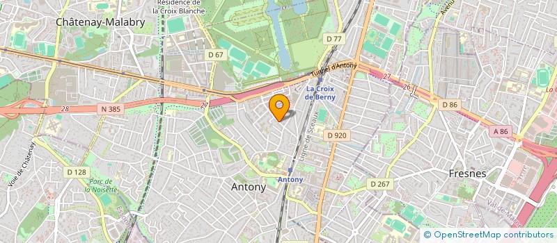 localisation de l'entreprise MADAME CAROLINE DUFROIS  ANTONY