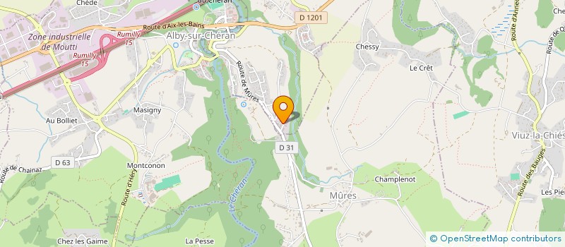 localisation de l'entreprise MADAME CAROLINE DUHAMEL  ALBY-SUR-CHERAN