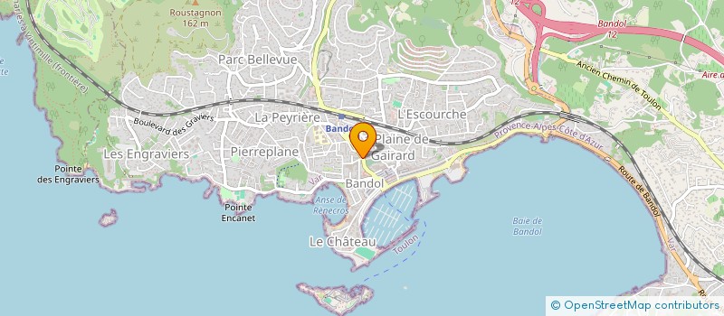 localisation de l'entreprise MADAME CAROLINE DUJARDIN à BANDOL