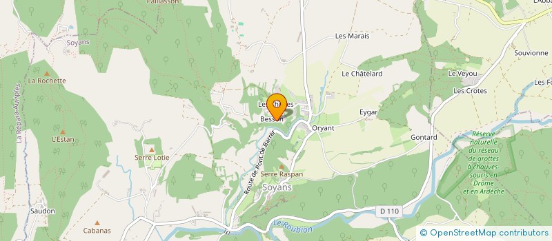 localisation de l'entreprise MADAME CAROLINE DUJARDIN  SOYANS