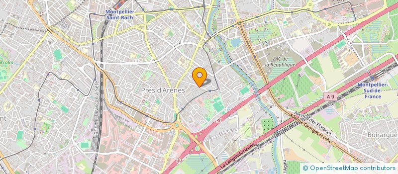 localisation de l'entreprise MADAME CAROLINE DULUC à MONTPELLIER