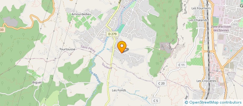 localisation de l'entreprise MADAME CAROLINE DUMAS  SAINT-PERAY