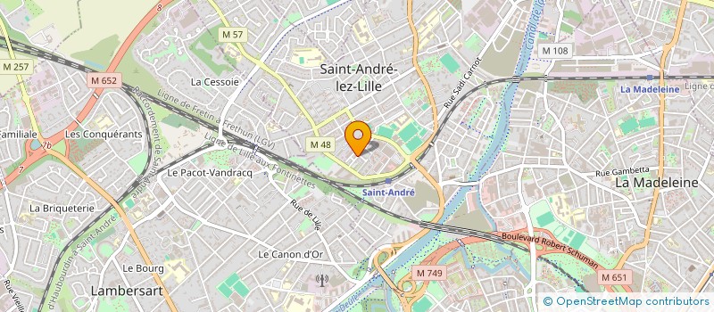 localisation de l'entreprise MADAME CAROLINE DUPUIS  SAINT-ANDRE-LEZ-LILLE